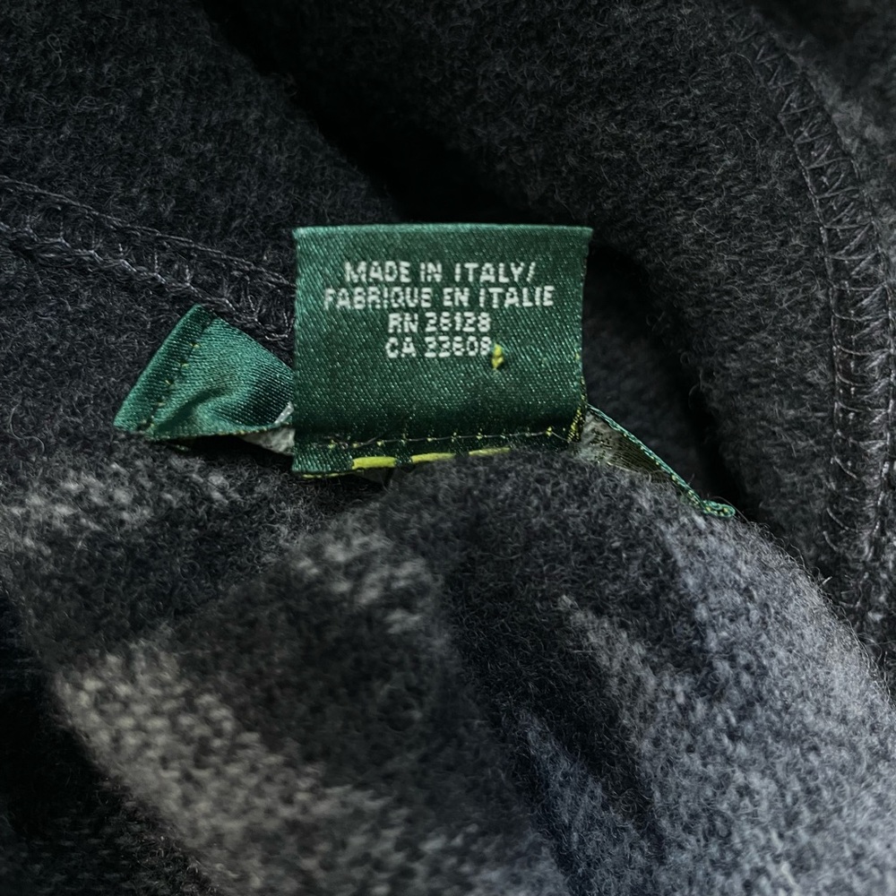 Vintage Ralph Lauren Lambswool-Blend Blanket Cape Poncho Wrap OS | Italian Made - Picture 7 of 7